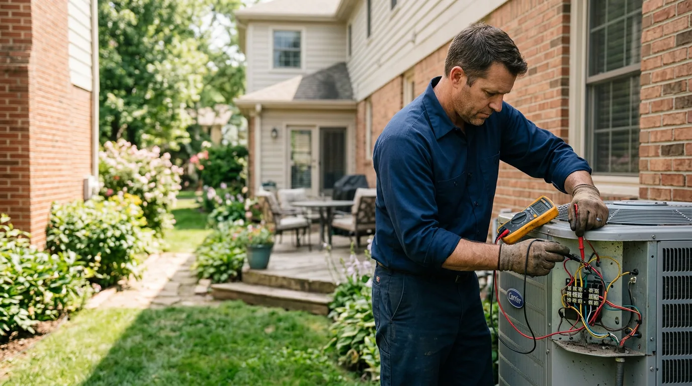HVAC technician working near Poplar Branch, NC